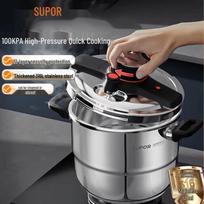 SUPOR 6L 316L Stainless Steel Pressure Cooker white