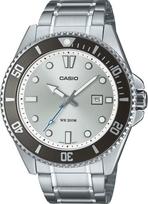Casio Duro MDV-107D-7AV Men's Analog Dive Watch Silver Dial Stainless Steel 200m gray