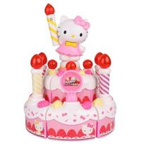 Bunnyland Hello Kitty dainuojantis gimtadienio torto melodijos žaislas Korėjietiški vaikiški žaislai white