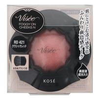 KOSE Bise Foggy On Cheeks N Brush Built-in, 1 Piece, RD 421 Classic Red gray