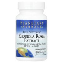 „Planetary Herbals“, „Full Spectrum™“ rodiolės ekstraktas, 655 mg, 60 tablečių (327 mg vienoje tabletėje)