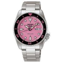 SEIKO x Pink Panther Nr. 5 serija SKX serija 100m atsparumas vandeniui Kalendorius Antra rodyklė Stop Automatinis/Rankinis mechaninis judėjimas Plieninė apyrankė 44,2 mm SBSA321 raudona