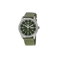 SEIKO seiko5 atsparus vandeniui datos rodymas Automatinis nailoninis dirželis vyriškas laikrodis žalias ciferblatas SNZG09K1 žalia