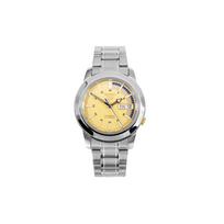 SEIKO SEIKO5 serija Bumblebee atsparus vandeniui sportinis Automatinis Plieninis dirželis vyriškas laikrodis geltonas ciferblatas SNKK29K1 geltona