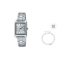 CASIO Women's Silver Watch LTP-V007D-7EUDF- Silver Dial gray