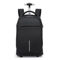 Li Shen Trolley Travel Backpack with Wheels black