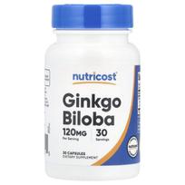 Nutricost, Ginkgo Biloba, 120 mg, 30 capsules