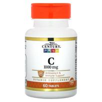 21-ojo amžiaus, Vitaminas C, 1000 mg, 60 tablečių