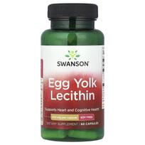 „Swanson“, kiaušinio trynio lecitinas, 450 mg, 60 kapsulių