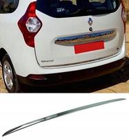DACIA LODGY 10 – chromuota bagažinės apdaila – bagažinės dangčio akcentas – aukščiausios kokybės automobilio galinės detalės – blizgesio stiprinimo bagažinės durelių derinimas