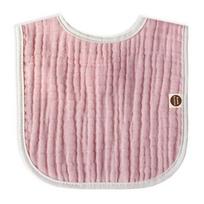 Bunny Blossom 6-ply gauze bib, pink, 1 piece, 1 piece white