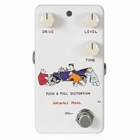 Gyvūnai Pedal PUSH PULL DISTORTION Iškraipymas Gitaros Efektorius & balta