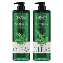 Kerasys Tea Tree Oil Scalp Shampoo, 1L, 2 ea. black