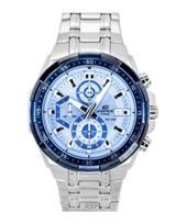 Casio Edifice Analog Standard Chronograph Stainless Steel Blue Dial Quartz EFR-539DE-2AV 100M Men's Watch mėlyna