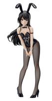 Rascal Does Not Dream of Bunny Girl Mai Sakurajima Bunny Scale PVC figūrėlė Senpai versija. 1/4 Iš anksto nudažytas balta