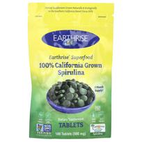 Earthrise, 100% California-grown spirulina, 3,000 mg, 180 tablets (500 mg per tablet)