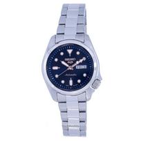 „Seiko 5 Sports“ automatinis nerūdijančio plieno mėlynas ciferblatas SRE003 SRE003K1 SRE003K 100M moteriškas laikrodis blue