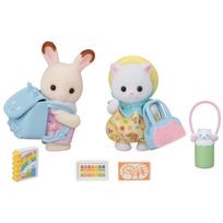 Epoch „Sylvanian Families House“ [Draugystės kūdikių rinkinys - Kelionė į darbą ir atgal] S-73 ST Mark sertifikatas 3 metų amžiaus ir vyresni žaislinis lėlių namelis Sylvanian Families white