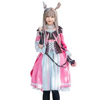 Uma Musume Wonder Acute Cosplay Helovinas Anime Konkursiniai Drabužiai Rožiniai [pieninis laikas] rožinė