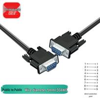 Sanlin 3m RS232 DB9 Male-to-Male Serial Cable black