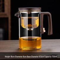 Yuluo Heat-Resistant Magnetic Infuser Teapot Set black