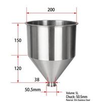5L 304 Stainless Steel Paste Filling Machine Hopper