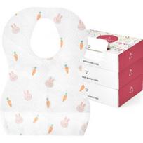 Arti Rabbit disposable waterproof bibs, 60 pieces, Arti Rabbit white
