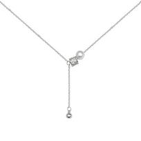 JMXD-light Luxury Transfer Bead Pearl Collarbone Chain, High-end Full Diamond Design, Women's Versatile Trend Jewelry white
