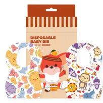 K-Mom infant disposable bib, mixed colors, 20p beige