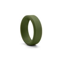 Amazon Naujas 8 mm nuožulniu kraštu silikagelio žiedas Europos ir Amerikos stiliaus žiedas Vyriškas žiedas lauko sportui Army Green Szie 11 gray