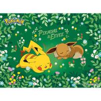 150 detalių dėlionė – „Pokémon Pikachu Eevee in the Forest“, populiari korėjietiška dėlionė yellow
