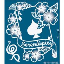 Reusable henna tattoo self-henna design, 1 piece, DT-14 white