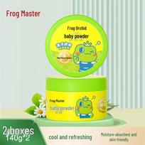 Frog Prince Baby Talcum Powder 140g x 2 Twin Pack green