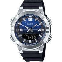 CASIO Quartz Movement Resin Strap Watch Unisex Blue Dial AMW-870A-2AV Blue Dial gray