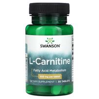 Swanson, l-karnitinas, 500 mg, 30 tablečių