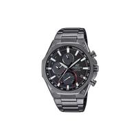 Casio Edifice Aštuonkampis rėmelis Bluetooth jungtis Safyro stiklas Saulės energija Kvarcinis mechanizmas Nerūdijančio plieno apyrankė Vyriški laikrodžiai Juodas EQB-1100YDC-1AJF Gunmetal Watch Dial black