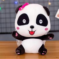 Kūdikio 22/30/50cm Autobuso Pliušinis Žaislas Babybus Panda Kiki Miu Miu Pliušiniai Žaislai Minkštas Patogus Pliušinis Žaislas Mielas Gimtadienio Dovana Vaikams 22cm black
