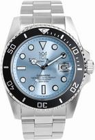 HYAKUICHI 101 Model 1-IB Ice Blue Diver Watch sidabras