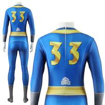 Žaidimas Fallout 4 Mėlynas kombinezonas Vaidmenų kostiumas Cosplay Karnavalo rinkinys Pieno šilkas Poliesteris S M L Xl Xxl Xxxl 110 120 130 140 150 Man 33,Adults 2XL blue