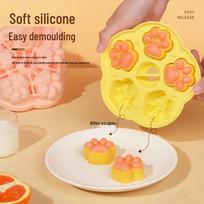 Cat Paw Silicone Food Mold yellow
