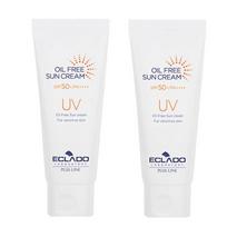 [1+1] Eclado UV neriebus apsauginis kremas nuo saulės 70 g (SPF50+ PA++++) Geriausias sukibimas be lipnumo ar baltų pėdsakų!, 2 gabalėliai white