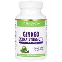 Paradise Herbs, Ginkgo Biloba, Extra Strength, 120 mg, 60 Veggie Capsules