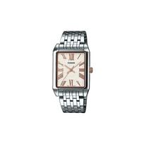 Casio CASIOSTANDARD series waterproof rectangular dial quartz movement stainless steel strap Japanese and Korean watch men's watch MTP-TW101D-7AVDF balta