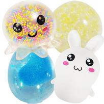 Baby Plus Švelnus LED aštuonkojis + Burbuliukai + Triušis + Kiaušinis Rinkinys Korėjietiški vaikų žaislai yellow