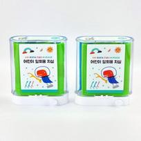 milli children's disposable dental floss automatic dispenser blue + green 88P, 2 sets green