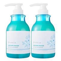 1+1 Mildly acidic scalp, dull scalp odor removal, 01. Silicone-free shampoo 530ml x 2 blue
