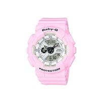 Casio Baby-G Series Fashion Sports Waterproof Quartz Movement Resin Strap Watch Women watches Gray BA-110BE-4APR Random Watch Box,Pink Strap white