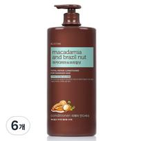 Elastine Macadamia & Brazil Nut Conditioner for Damaged Hair, 1500ml, 6 pieces gray