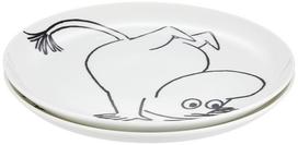 Yamaka Shoten MOOMIN Cake Plate and Dish Set Microwave and Dishwasher Moomin Nordic Day Wedding Made in  Bob Foundation  (Pair), Safe, Merchandise, balta