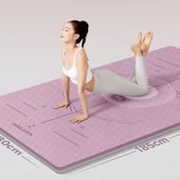 Yottoy 12mm Thick TPE Anti-Slip Yoga & Exercise Mat gray